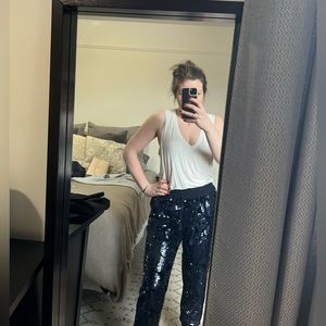 Anthropologie Sequined Joggers